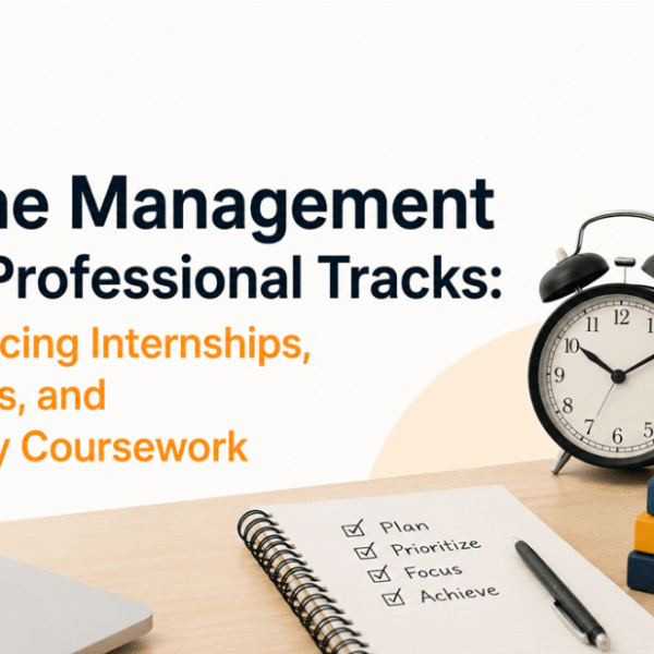 Time Management for Professional Tracks: Balancing Internships, Exams, and Heavy Coursework